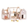 PlanToys Slide N Go Puppenhaus mit Möbeln