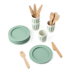 Geschirr-Set für 4, Holz, FSC™ 100%